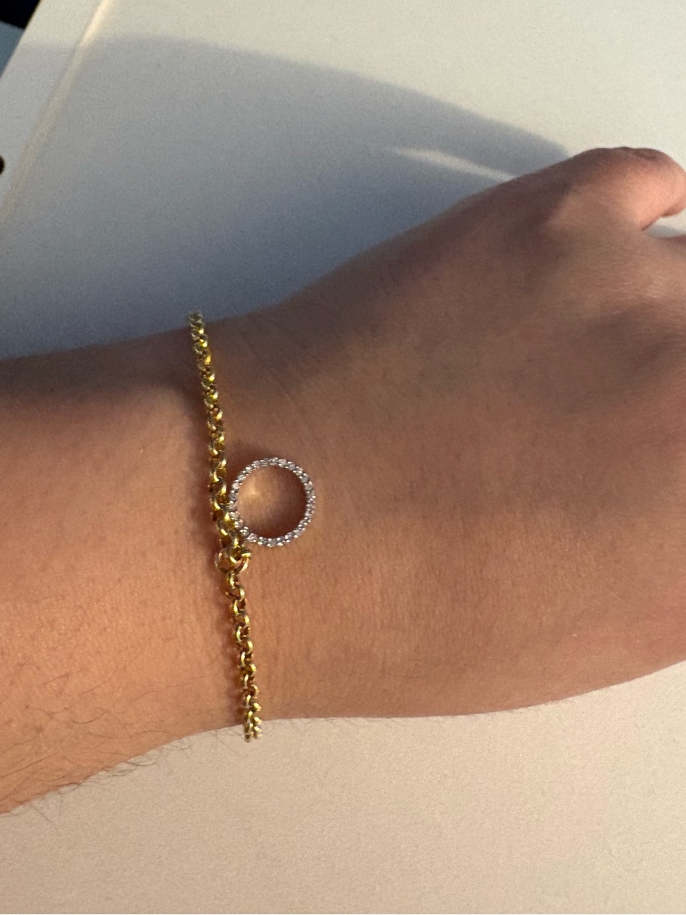 Vintage 14k eternity bracelet